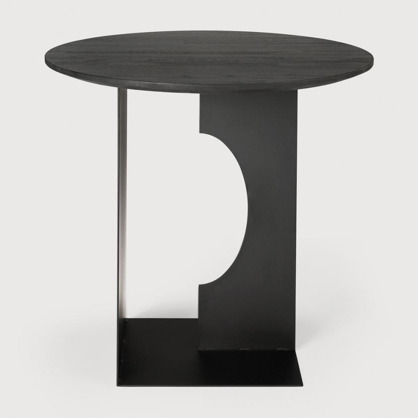 Table d&#039;appoint Arc en teck noir, Ethnicraft